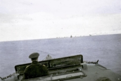 ORP Orzeł podczas wykonywania swojego pierwszego zadania pod brytyjskimi rozkazami - eskorta konwoju HN-6 do norweskiego Bergen, 29 grudnia 1939 r
